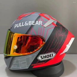 Motorhelmen Shoei X14 X-Spirit III Grijze Ant-helm Panigale Custom Racing Paint Full Face