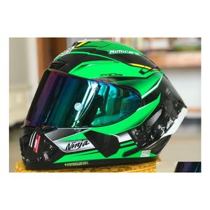 Casques de moto Prix spécial Zx Fl Face Casque Zx10 Rr Kawa Casque Casque1 Drop Delivery Mobiles Motos Accessoires Dhoxs