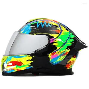 Cascos de motocicleta Subo al por mayor Dot de cara completa Casco Dual Visors Sun Shield Bike Snowmobile Touring Abs