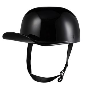 Motorfiets helmen zomer retro halve helm mode baseball cap voor cruiser scooter straat bromfiets ATV vintage open gezicht