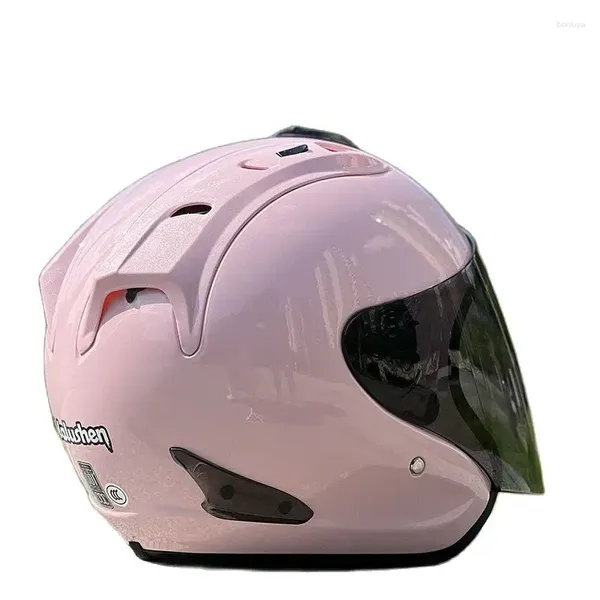 Casques de moto saison d'été course casque ouvert enfants DOT approuvé femmes couleur rose demi Casco Casque Capacete