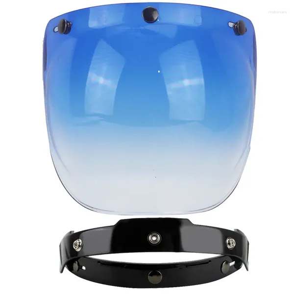 Cascos de motocicleta Accesorios de invierno de verano Casco de cara abierta Visor Moto Casco Bubble Lens Shield