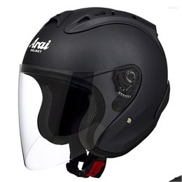 Casques de moto SZ-4 Matte Black Half Cashet Semaine Saison Saison Femmes and Men Racing ECE APPD CASCO CASQUE DROP DIVRION AUTALOBILES MOT OTJ30