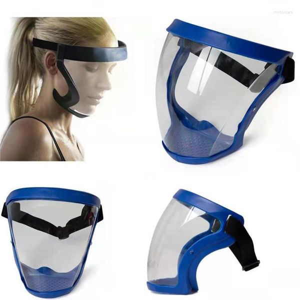 Cascos de motocicleta Escudo de cara completa transparente A prueba de salpicaduras A prueba de viento Máscara antivaho Gafas de seguridad Protección Unisex Cubierta de la cabeza del ojo