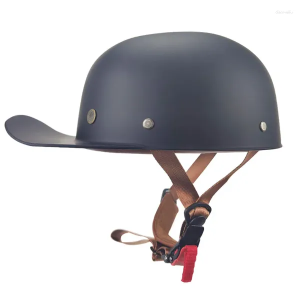 Cascos de motocicleta Unisex Classic Retro Gorra de béisbol Casco Ligero Moda ABS Material Seguro y confiable Kick Scooter