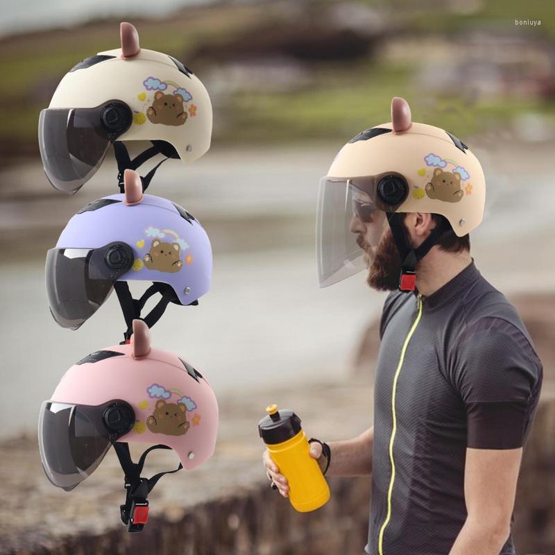 Capacetes de motocicleta universal capacete facial completo para motocicleta elétrica viseira de lente única aberta dupla para homens e mulheres