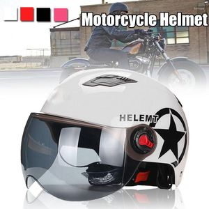 Cascos de motocicleta casco mejorado Scooter bicicleta cara abierta media gorra de béisbol Anti-UV sombrero de seguridad Motocross protección de varios colores