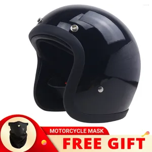 Motorfiets helmen vintage Japan Koreacocascos 500TX glasvezel open gezicht helm retro scooter rijden 3/4 jet cascos para moto dot