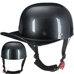 Casques de moto Vintage hommes femmes demi-visage ouvert casquette de baseball classique rétro japon corée scooter électrique équitation jet casque