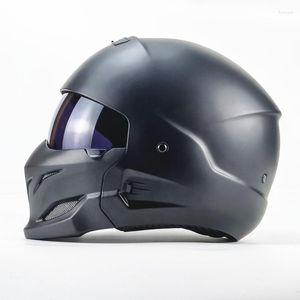 Motorhelmen Vintage Scorpion integraalhelm met binnenlens Casco Moto Retro Riding Crash Capacete Para DOT