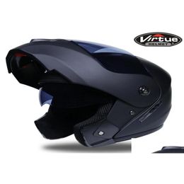 Celmets de motocicleta Casco Virtud Doble Lente Abierta FL Men039S y Women039s Equipos de protección Racing Running315h11444857 Drop entregada