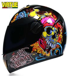 Casques de moto VIRTUE hommes et femmes casque de moto électrique casque complet fourseason été tête de chevalier 01058023412