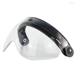 Casques de moto W lunettes 3 Snap 3/4 casque bouclier avec charnière rabattable pour TORC T50 Vintage Moto G8TE