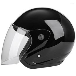 Casques de moto coupe-vent 3/4 visage ouvert demi-casque Capacete hors route Autocycle Racing équitation sécurité Crash anti-buée casque