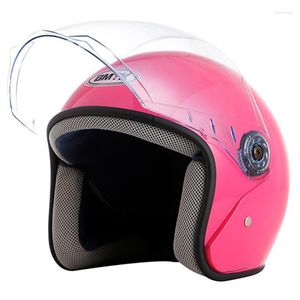 Casques de moto coupe-vent 3/4 visage ouvert demi-casque Autocycle Capacete moto électrique vélo équitation sécurité casque ABS Dot