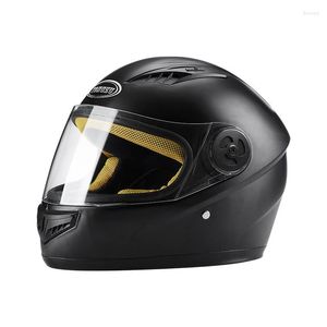 Casques de moto Casque anti-buée d'hiver pour hommes femmes Casque intégral de motocross Motocross