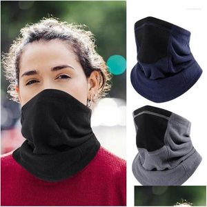 Casques de moto Cache-cou d'hiver Gaiter Léger Tube de cyclisme Écharpe Ski thermique pour l'extérieur Livraison directe Automobiles Motorcy Otrut