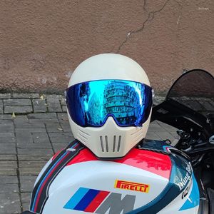 Casques de moto femmes hommes casque rétro Scooter équitation sécurité protection personnalité chapeau Motocross Cascos Para Moto