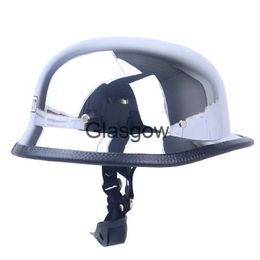 Motorhelmen WWII Duitse pilotenhelm Vintage half gezicht motorhelm 12 Casque Jet Scooter Cascos Para Moto Zomerrijden Open Face Dot x0802