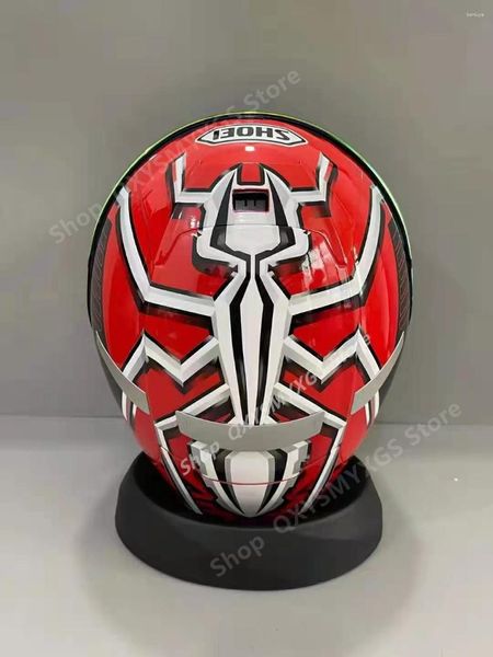 Cascos de motocicleta X-Fourteen Casco integral SHOEI X14 Red Ant Motocross Racing Moto Montar