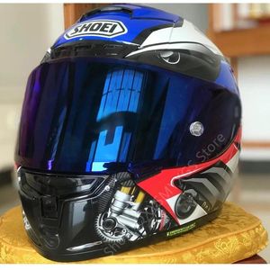 Motorhelmen X14 Helm X-veertien R1 60th Anniversary Edition Blauw Full Face Racing Casco De Motocicle