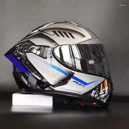 Motorhelmen X14 Helm Xfourteen YZFR1M Special Edition Sier Full Face Racing Casco De Motocicleta