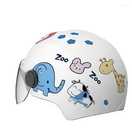 Casques de moto zl casque d'hiver électrique demi-quatre saisons bébé universel bébé