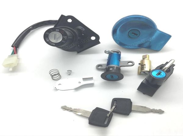 Interruptor de encendido de la motocicleta Capa de gas de combustible Llave de bloqueo del asiento para Yamaha XV125XV250 198820114669527