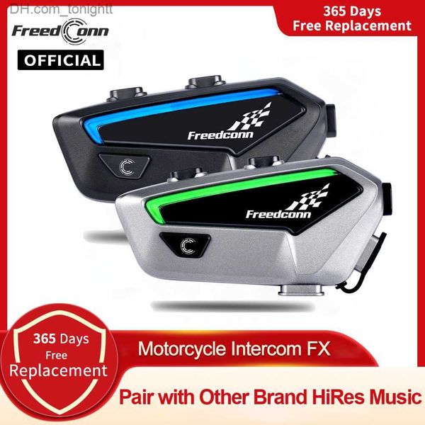 Interphone moto Bluetooth casque casque Freedconn FX 10 coureurs paire autres marques moto interphone haut-parleur communicateur Q230830