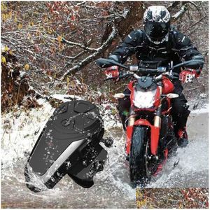 Interphone de moto Nouveau BT-S3 1000M BT Interphone Casque de moto Casque FM sans fil Portable Mini Interphone1 Drop Delivery Automob Dhumn