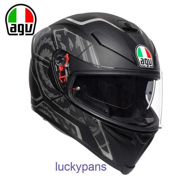 Casque de moto AGV de course d'italie, K5 S Mist K1, sécurité d'été, Double lentille complète, course à pied IQAY