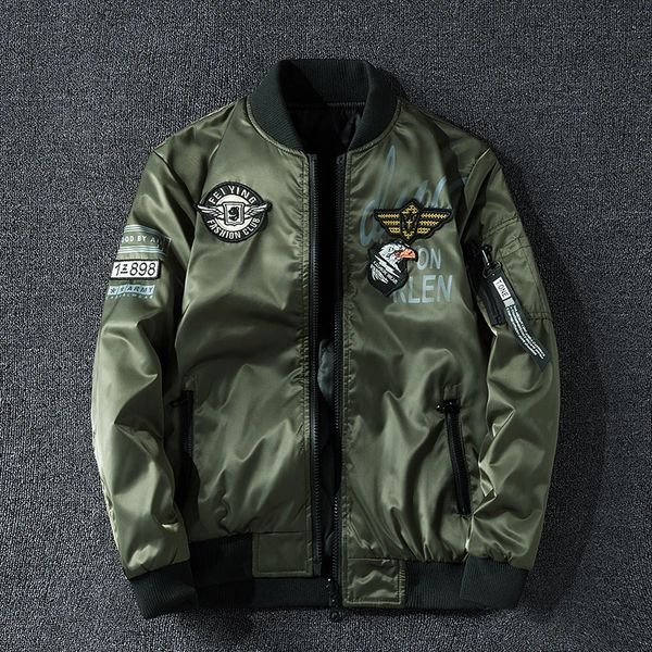 Veste de moto armée de l'air Force Fly Pilot veste militaire aéroporté vol tactique hommes deux côtés porter Bomber veste 240309