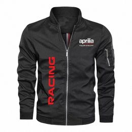 Veste de moto pour hommes Aprilia RSV4 logo imprimé Hip hop Street veste pour hommes nouvelle veste de bombardier militaire hommes baseball W6ZN #