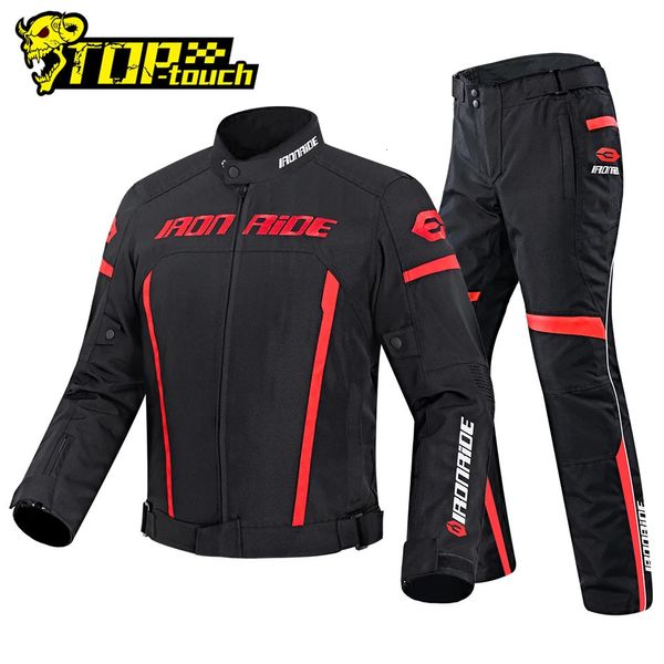Veste de moto hommes imperméable réfléchissant veste de course motard moto motocross moto veste pantalon costume moto vêtements 240227
