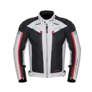 Vestes de moto Veste d'équitation de motocross pour hommes avec armure de protection de moto, équipement imperméable 600D Oxford Racing Jacket 240227