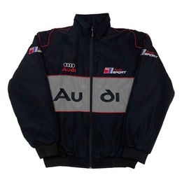 Maillots de moto Nouvelle veste de costume de course pour moto F1 pour hommes, haut ample et décontracté, coton brodé, vêtements chauds et coupe-vent