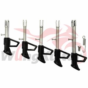 Supports de stationnement latéraux pour béquille de moto, 160 mm/180 mm/200 mm/220 mm/240 mm, béquille latérale pour motocross, scooter, vélos électriques, pit bike, pied latéral, support de pieds