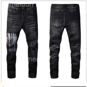 Motorcycle KSUBI Jeans pour hommes Designer Jeans High Elastics Ripped Ripped Slip Fit Biker Denim For Men S Fashion Black Pants EB88 EB88 5QWU
