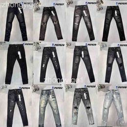 Motorfiets ksubi jeans paarse jeans denim broek heren paarse jeans ontwerper Jean Men Pants Hoogte Kwaliteit recht ontwerp retro streetwear casual zweetbroek j