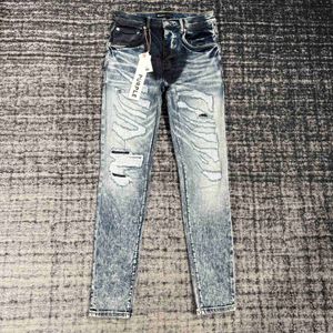 Motorcycle Ksubi Jeans Purplebrand Fashion Mens Jeans Cool Style Luxury Designer Denim Pant en détresse Ripped Biker Black Blue Jean Slim Fit Taille Gilx