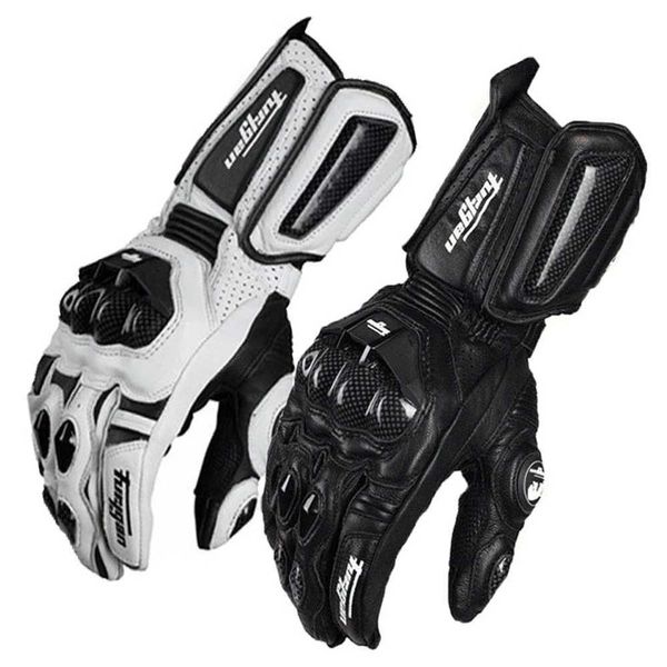 Gants de moto en cuir de fibre de carbone cross-country vtt moto gant équitation motocycliste H1022
