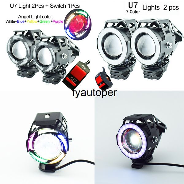 Moto LED phare 12v 125w LED moto auxiliaire lumière antibrouillard super lumineux projecteurs moto phare voiture accessoires voiture