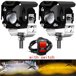 Motorcycle LED phares Lampes à LED lumineuse auxiliaire pour tout-terrain, 4x4, 4WD, VTT, supports de front SUV