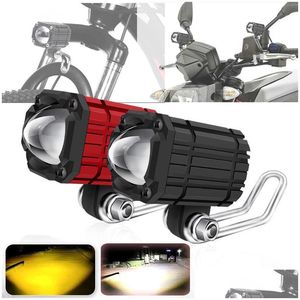 Motorcycle Lighting Spotlights auxiliaires phares LED Driving Lights Fog For Vehicles Offroad Véhicules Bicycle Scooter Spotlight modifié Otlen