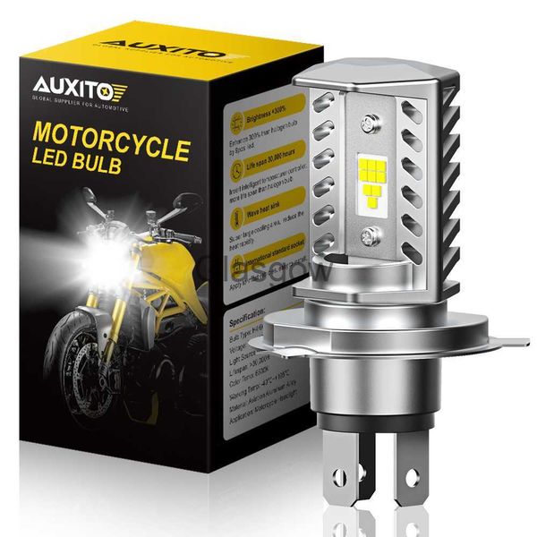 Eclairage Moto AUXITO 16000LM 9003 H4 Led Moto Phare 12V Super Lumineux 6500K Blanc H4 Led Moto Ampoules Tête Lampe Moto Accessoires x0728