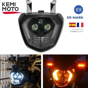 Motorfiets Verlichting E9-Mark Voor YAMAHA MT07 LED Koplampen Montage FZ07 MT 07 2014 2015 2016 2017 MT-07 FZ-07 DRL motorfiets Verlichting WaterdichtL231225