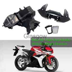 Ajuste de iluminación de motocicleta para Honda CBR600RR CBR 600RR CBR 600 RR F5 20072012 Admisión de conducto de tubo de aire Ram de motocicleta con soporte de faro Carenado Stay x0728