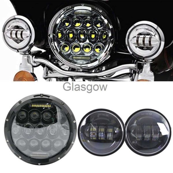 Éclairage de moto pour Yamaha Royal Star Venture XVZ1300 pour Harley 75W 7 pouces LED moto moto phare 7 