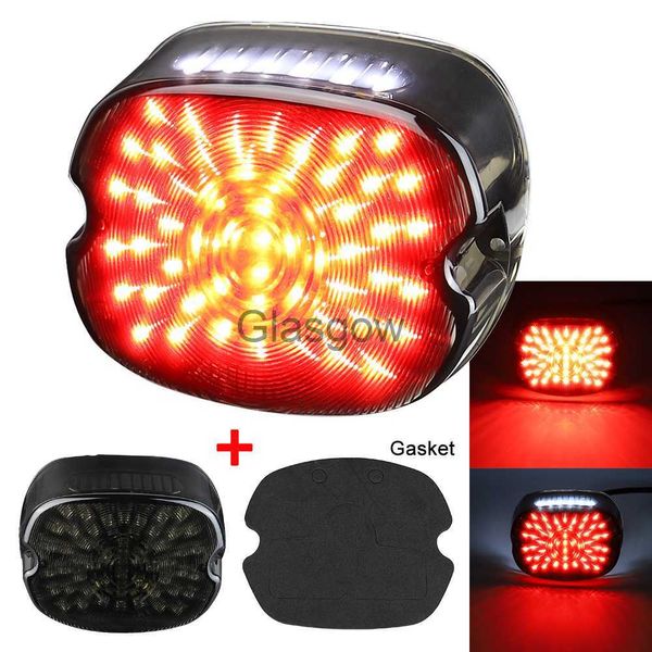 Iluminación de la motocicleta Luz trasera LED de la motocicleta Plug and play Luces traseras de la señal de giro del freno para Sportster Dyna Electra Glide Road Touring Softail x0728