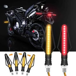 Iluminación de motocicleta Uds. Luz de señales de giro Chips SMD agua intermitente indicador intermitente cola impermeable